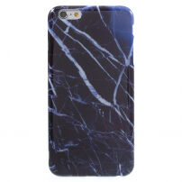 Carcasă de protecţie, din plastic moale, pentru Apple iPhone 6 Plus / 6S Plus - marmură albastră