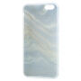 Carcasă de protecţie, din plastic moale, pentru Apple iPhone 6 Plus / 6S Plus - marmură albastru-verde