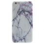 Carcasă de protecţie, din plastic moale, pentru Apple iPhone 6 Plus / 6S Plus - marmură albă