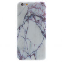 Carcasă de protecţie, din plastic moale, pentru Apple iPhone 6 Plus / 6S Plus - marmură albă