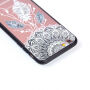 Carcasă de protecţie, din plastic, cu ramă neagră, pentru Apple iPhone 6S Plus / 6 Plus - dreamcatcher cu puf