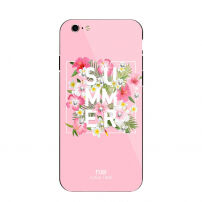 Carcasă de protecţie NXE, din plastic, cu strat din sticlă durificată, pentru Apple iPhone 6 Plus / 6S Plus - roz