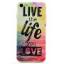 Carcasă ultra subţire 0,6 mm, pentru Apple iPhone SE (2020/2022) / 8 / 7 - Live the Life You Love