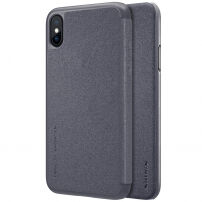 Husă flip NILLKIN, de protecţie, pentru Apple iPhone XS / iPhone X - negru