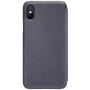 Husă flip NILLKIN, de protecţie, pentru Apple iPhone XS / iPhone X - negru
