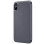 Husă flip NILLKIN, de protecţie, pentru Apple iPhone XS / iPhone X - negru