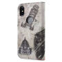 Husă flip de protecţie, pentru Apple iPhone XS / iPhone X - Turnul Eiffel