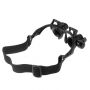 Ochelari cu lupă rabatabilă (zoom 10x - 25x) şi lampă LED - negru