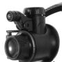 Ochelari cu lupă rabatabilă (zoom 10x - 25x) şi lampă LED - negru
