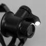 Ochelari cu lupă rabatabilă (zoom 10x - 25x) şi lampă LED - negru