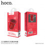 Încărcător auto HOCO, cu două porturi USB, pentru Apple iPhone / iPad / iPod - roşu