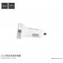 Încărcător auto HOCO, (5V/3.1A) cu două porturi USB, pentru Apple iPhone / iPad / iPod - alb