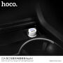 Set HOCO, încărcător auto cu două porturi USB şi cablu lightning, pentru dispozitive Apple - alb