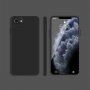 Husă de protecție din silicon cu margini drepte pentru iPhone 7 / 8 / SE (2020/2022) - negru