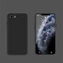 Husă de protecție din silicon cu margini drepte pentru iPhone 7 / 8 / SE (2020/2022) - negru