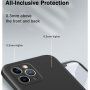 Husă de protecție din silicon cu margini drepte pentru iPhone 11 Pro Max - violet