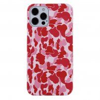Husă de protecție camuflaj pentru iPhone 12 mini - roz