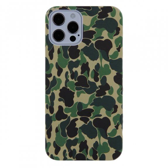 Husă de protecție camuflaj pentru iPhone 12 mini - verde