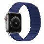 Curea magnetică din silicon pentru Apple Watch 42mm / 41mm / 40mm / 38mm - albastru