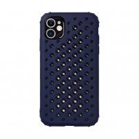 Husă de protecție cu perforare pentru disiparea căldurii pentru iPhone 12 Pro Max - albastru închis
