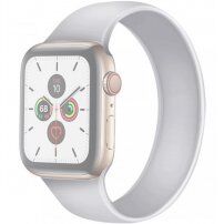 Curea din silicon filetat pentru Apple Watch Ultra 49mm / 46mm / 45mm / 44mm / 42mm - M - alb