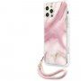 Guess Marble husă pentru iPhone 12 Pro Max - roz