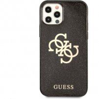 Guess Big 4G Full Glitter husă pentru iPhone 12 Pro Max - negru