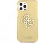 Guess Big 4G Full Glitter husă pentru iPhone 12 Pro Max - auriu