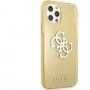 Guess Big 4G Full Glitter husă pentru iPhone 12 Pro Max - auriu