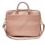Guess Saffiano Vintage Script geantă pentru MacBook pana la 16" - roz-auriu