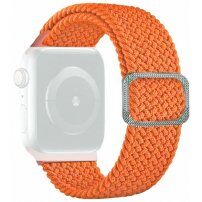 Curea cu model de împletitură pentru Apple Watch Ultra 49mm / 46mm / 45mm / 44mm / 42mm - portocaliu