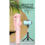 Baseus Lovely bluetooth selfie stick cu trepied pentru iPhone - negru