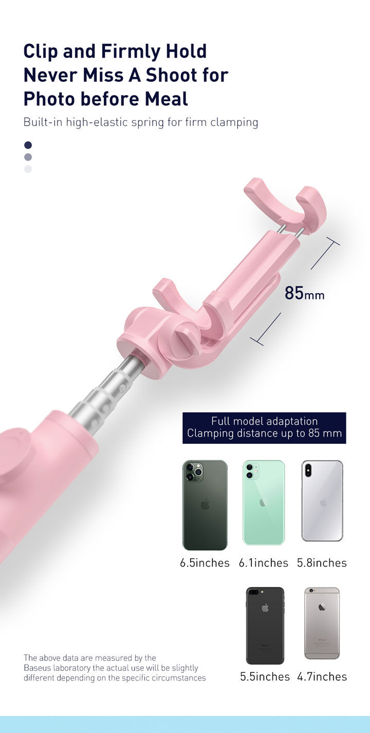 Baseus Lovely bluetooth selfie stick cu trepied pentru iPhone - negru