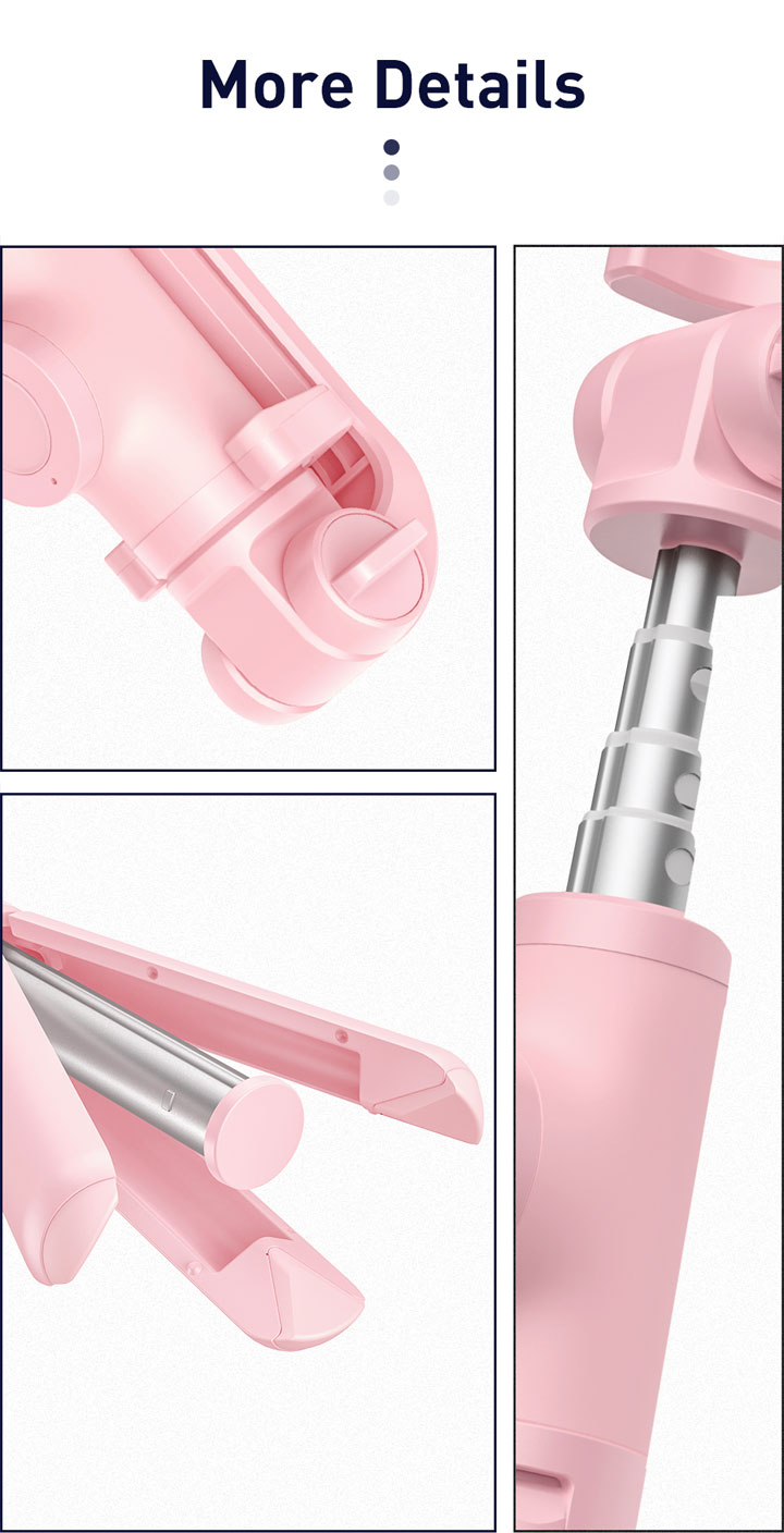 Baseus Lovely bluetooth selfie stick cu trepied pentru iPhone - negru