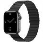 Curea magnetică din silicon pentru Apple Watch 42mm / 41mm / 40mm / 38mm - negru