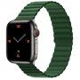 Curea magnetică din silicon pentru Apple Watch 42mm / 41mm / 40mm / 38mm - verde