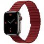 Curea magnetică din silicon pentru Apple Watch 42mm / 41mm / 40mm / 38mm - roșu