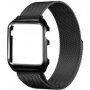 Toc metalic cu curea pentru Apple Watch 42mm - negru