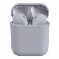 InPods 12 căști bluetooth wireless cu carcasă de încărcare pentru dispozitivele Apple - gri