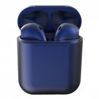 InPods 12 căști bluetooth wireless cu carcasă de încărcare pentru dispozitivele Apple - safir albastru