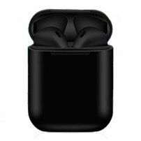 Căști wireless i8 TWS cu husă pentru reîncărcare pentru dispozitivele Apple - negru