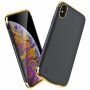 Carcasă de protecţie, pentru iPhone XS Max - 6000 mAh - negru / auriu