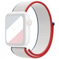 Curea din nailon cu închidere prin velcro pentru Apple Watch Ultra 49mm / 46mm / 45mm / 44mm / 42mm - Franța