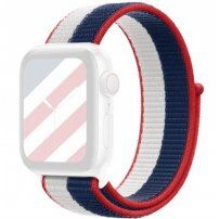 Curea din nailon cu închidere prin velcro pentru Apple Watch Ultra 49mm / 46mm / 45mm / 44mm / 42mm - USA