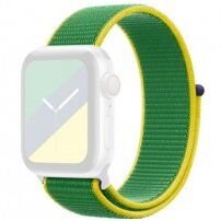 Curea din nailon cu închidere prin velcro pentru Apple Watch Ultra 49mm / 46mm / 45mm / 44mm / 42mm - Brazilia