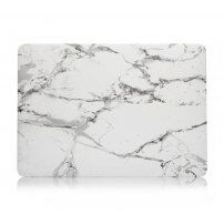Carcasă cu model marmură pentru MacBook Air 13" (A1932 / A2179 / A2337) - alb-gri