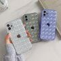 Husă de protecție cu buline pentru iPhone 12 mini - gri