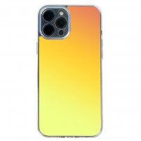 Husă rezistentă la impact cu tranziție de culoare pentru iPhone 11 - galben-portocaliu