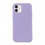 Husă din silicon cu model împletit pentru iPhone 11 Pro - violet