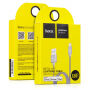 Cablu lightning HOCO, de sincronizare şi de încărcare, certificat MFi, pentru Apple iPhone / iPad / iPod - gri, cu împletitură – 1,2 m